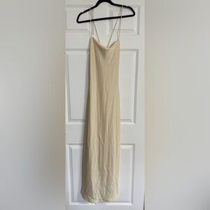 H&M Cream Elegant Maxi Dress